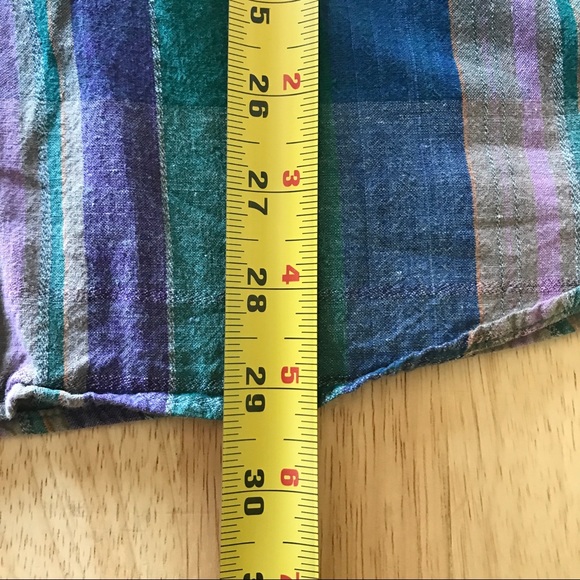 Vintage Loafers by Reed St. James Striped Plaid Shirt Men's Size L 1990's Large - Picture 8 of 15